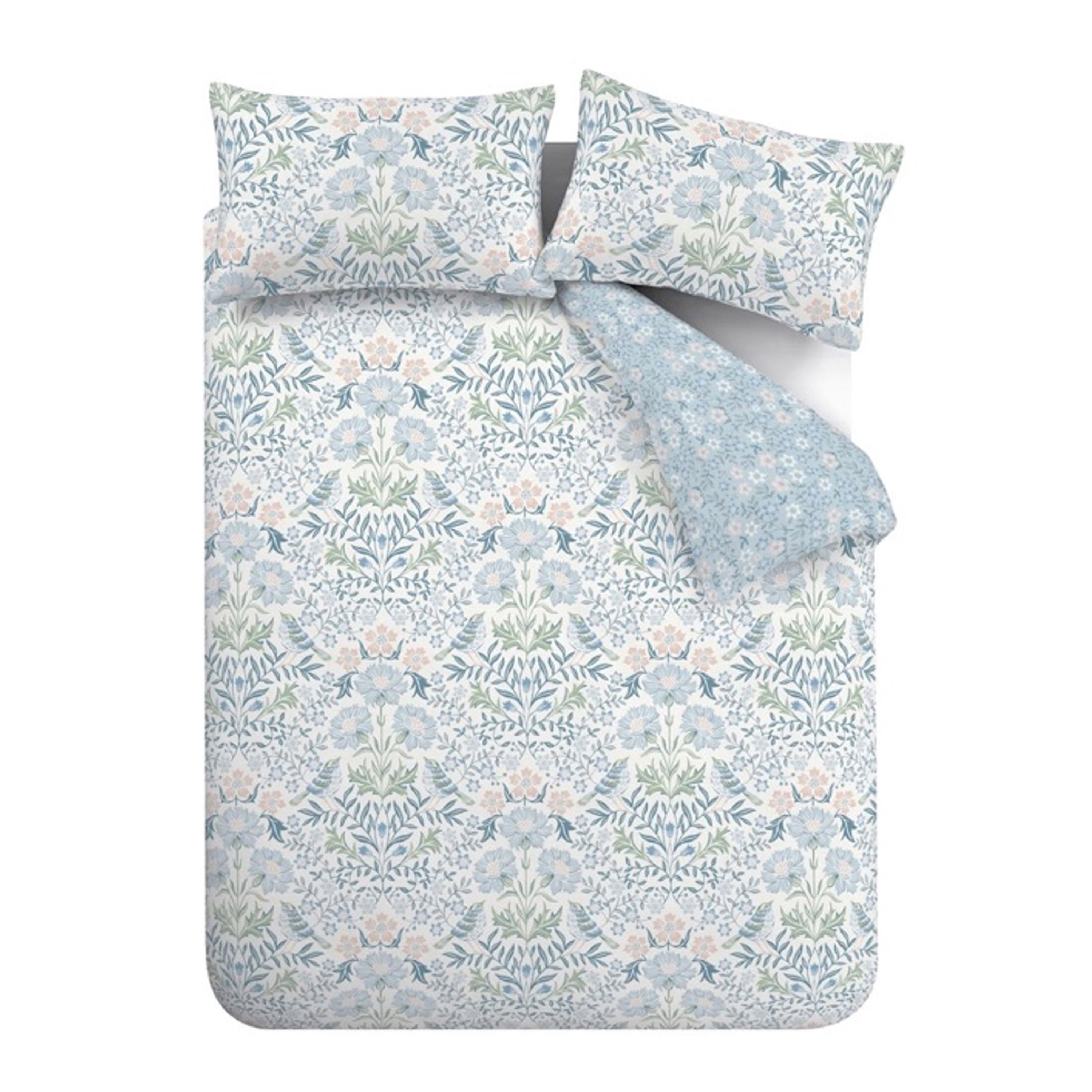 Hedgegrow Hopper Reversible Duvet Cover Set, Blue