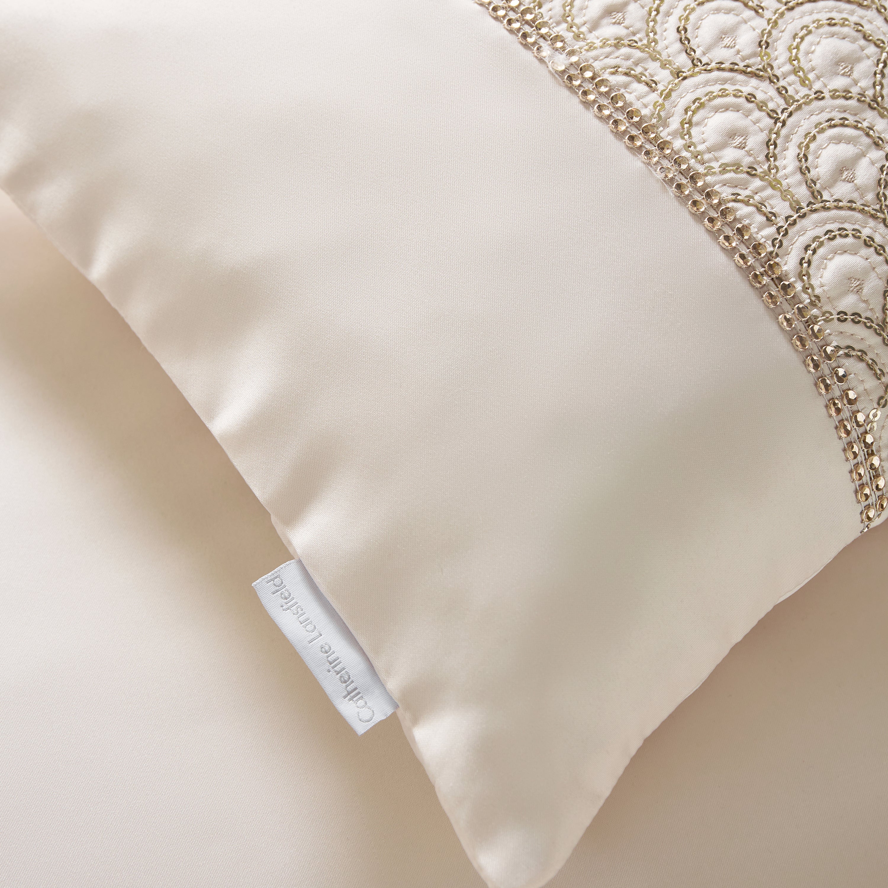 Deco Sequin Duvet Cover Set, Champagne