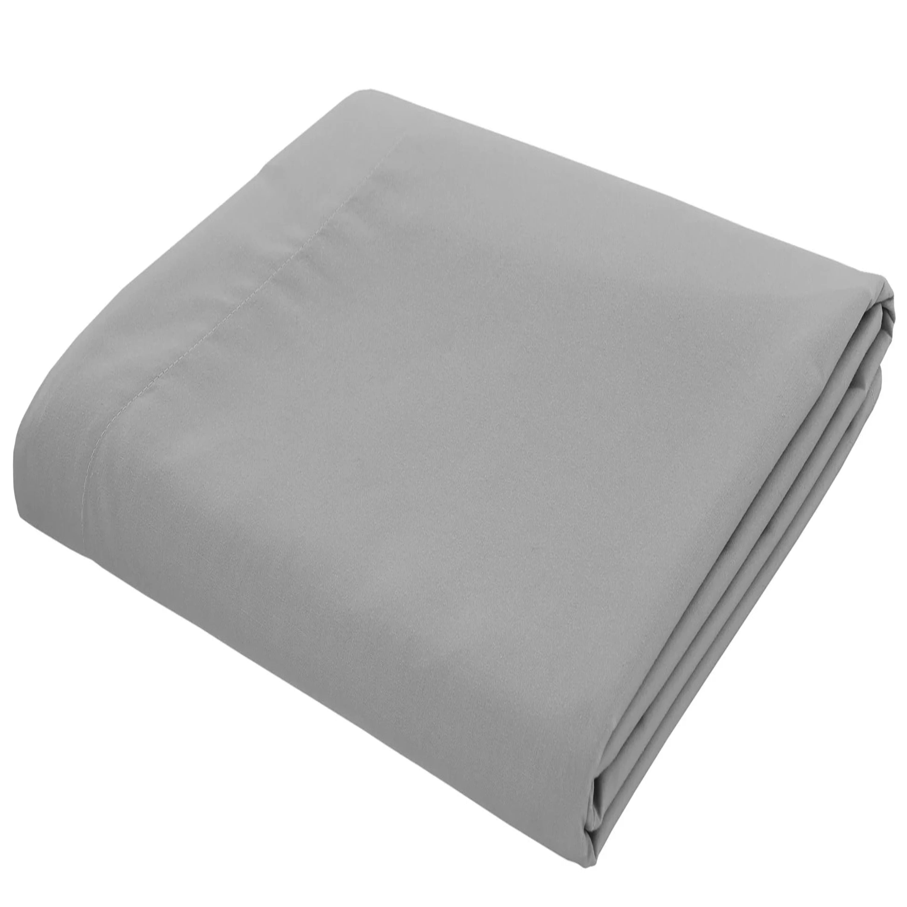 Combed Percale Non Iron Sheets, Grey