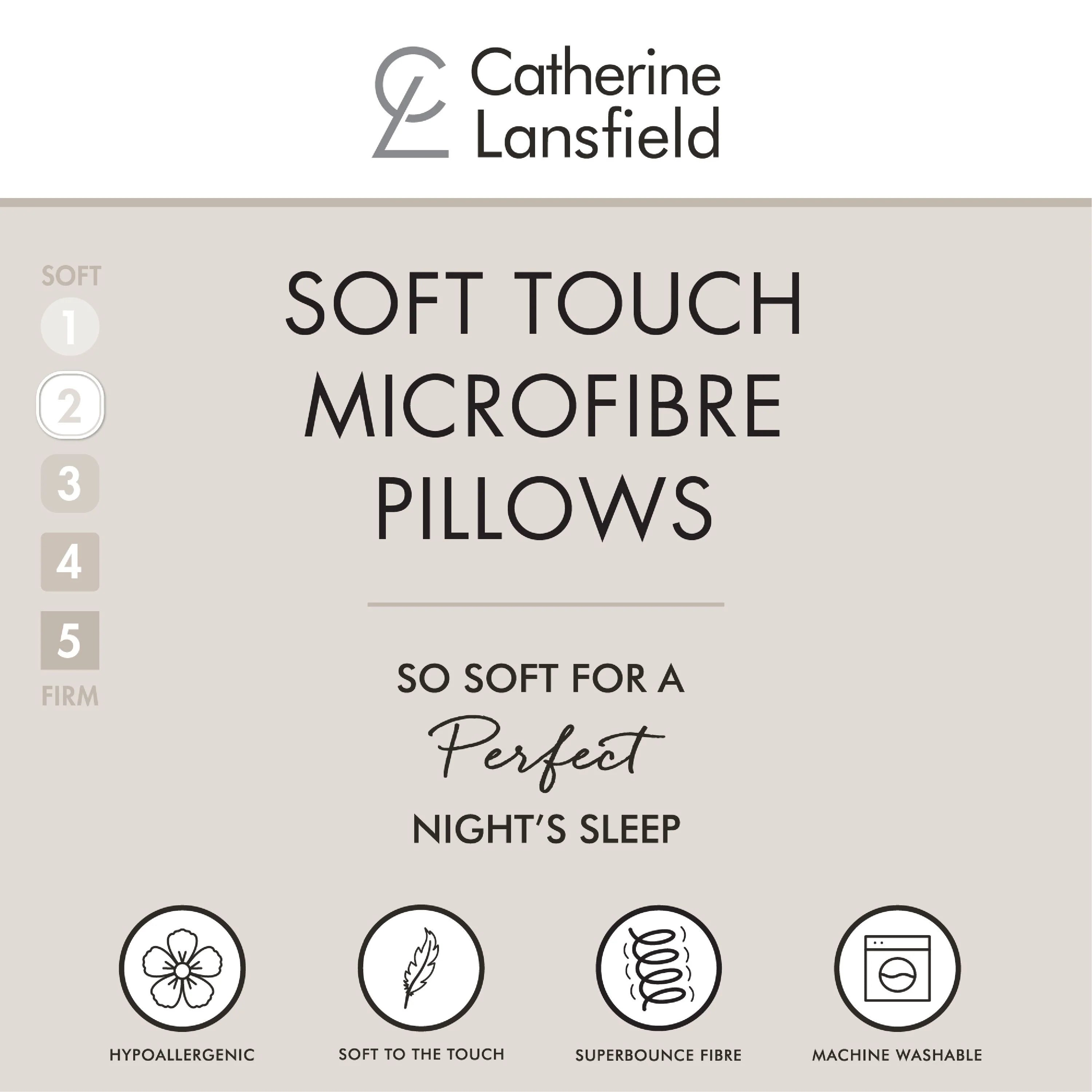 Soft Touch Microfibre Pillow Pair