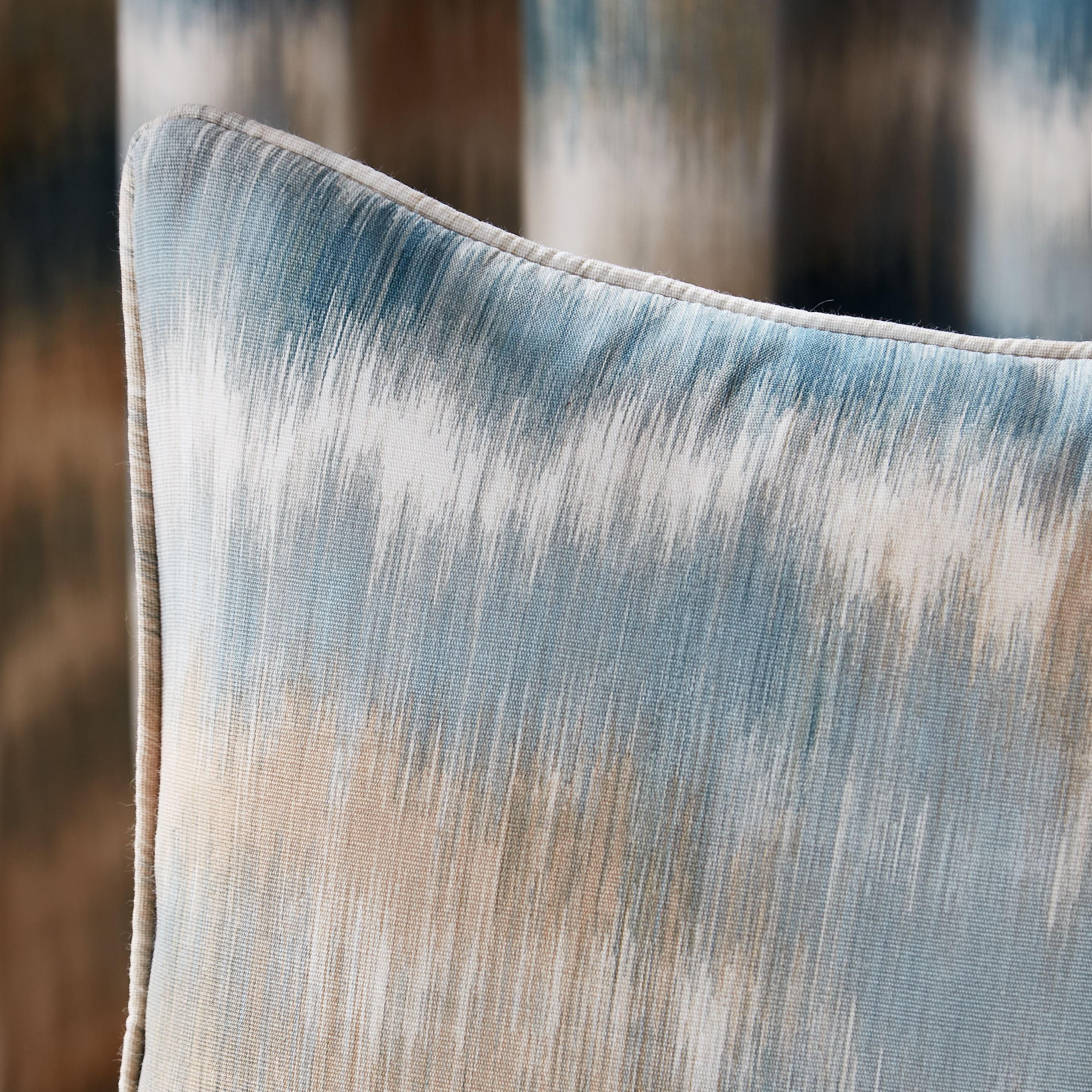 Ombre Texture Filled Cushion, Teal