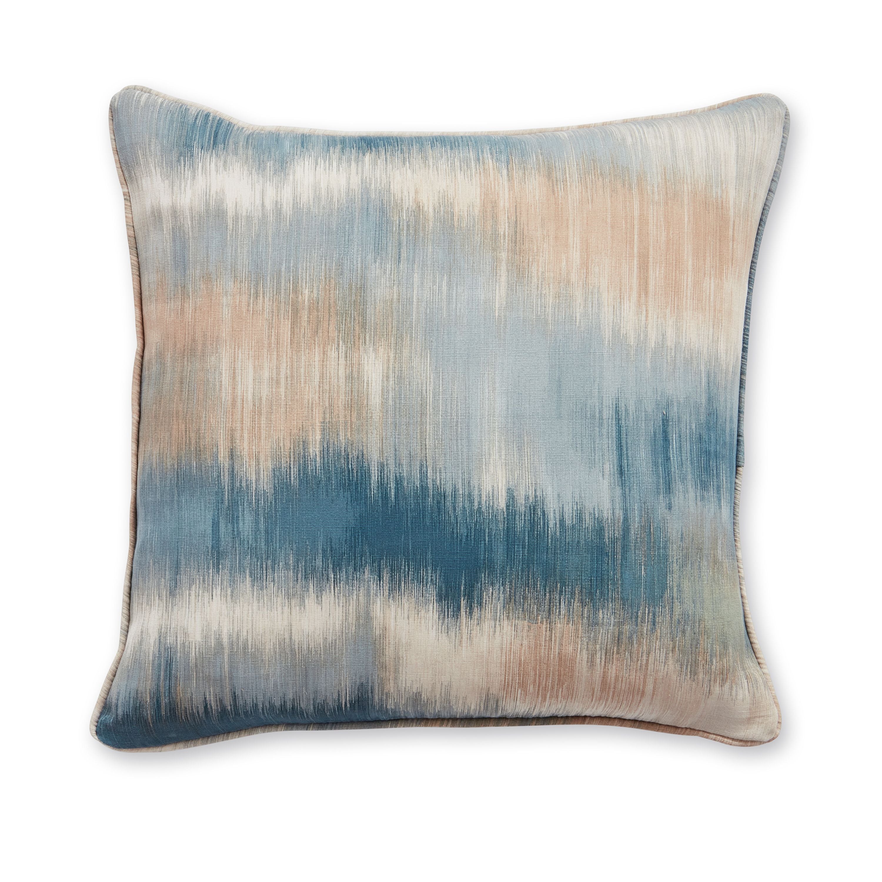 Ombre Texture Filled Cushion, Teal