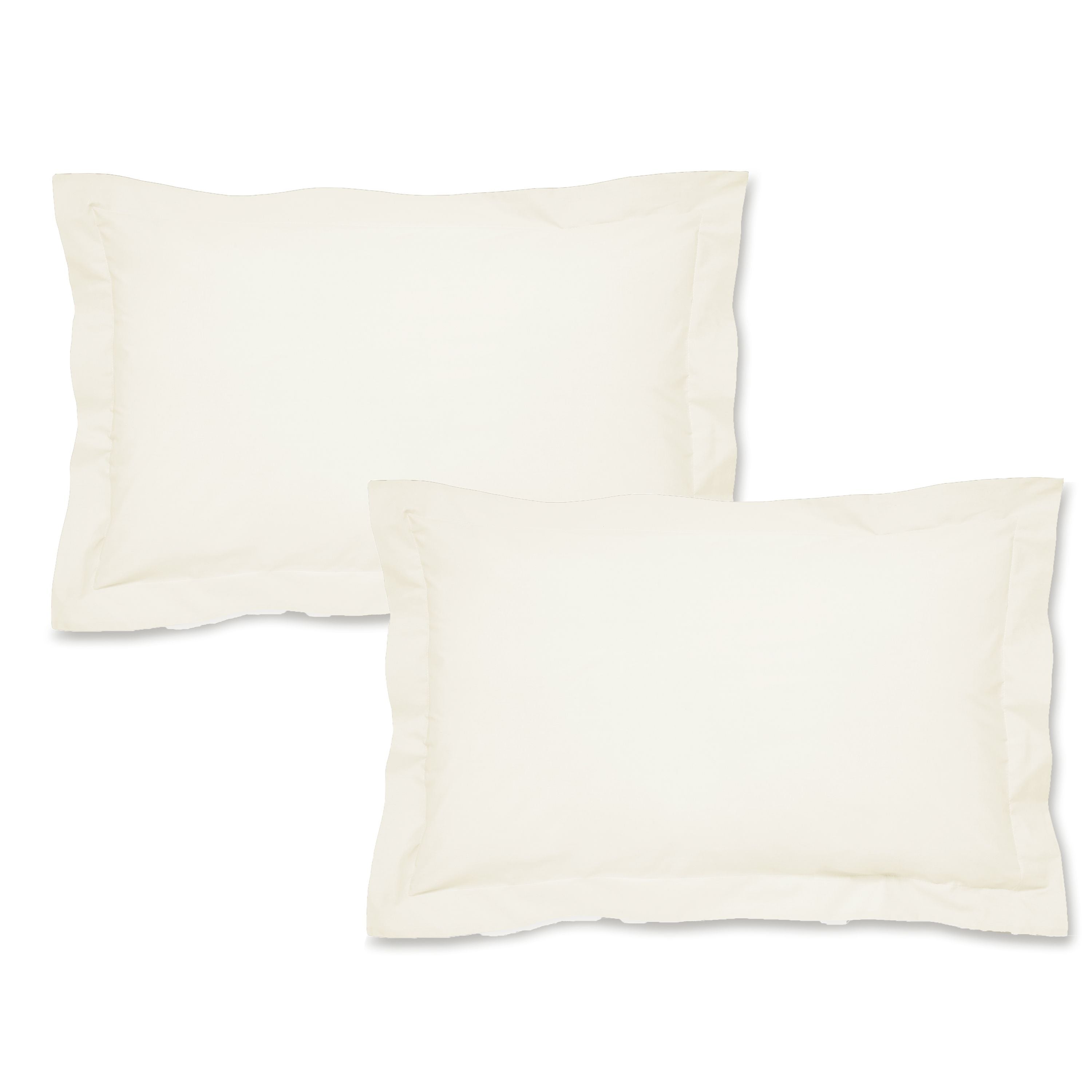 Oxford Pillowcase Pairs - White, Cream & Grey