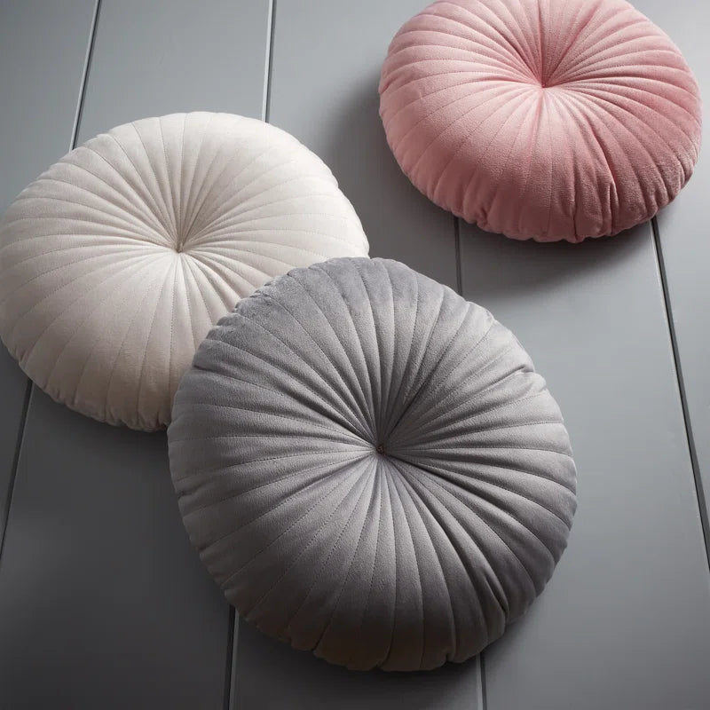 Round Circle Filled Cushion, 3 Colours