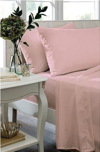 Percale non-iron sheeting, Candy Pink, 3 sizes