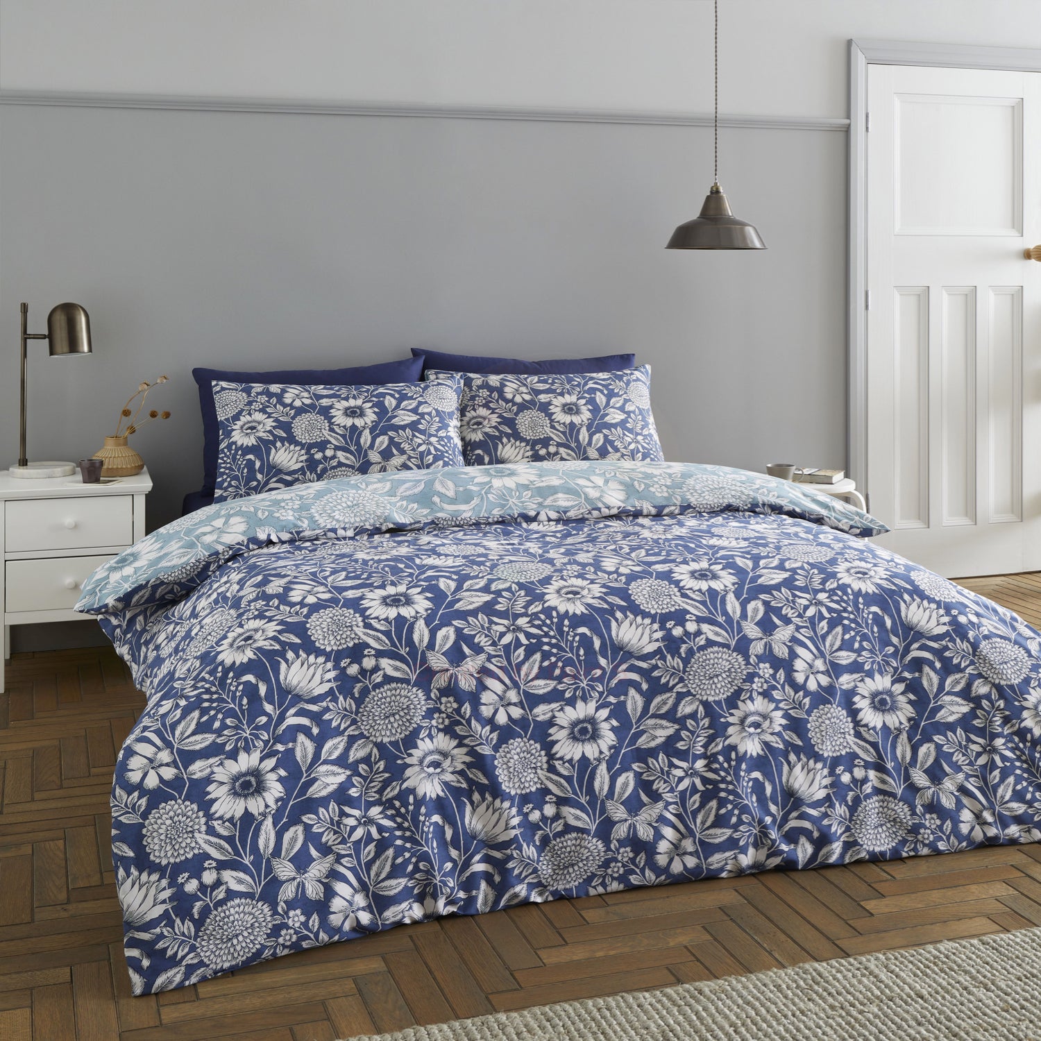 Tapestry Floral, Azul