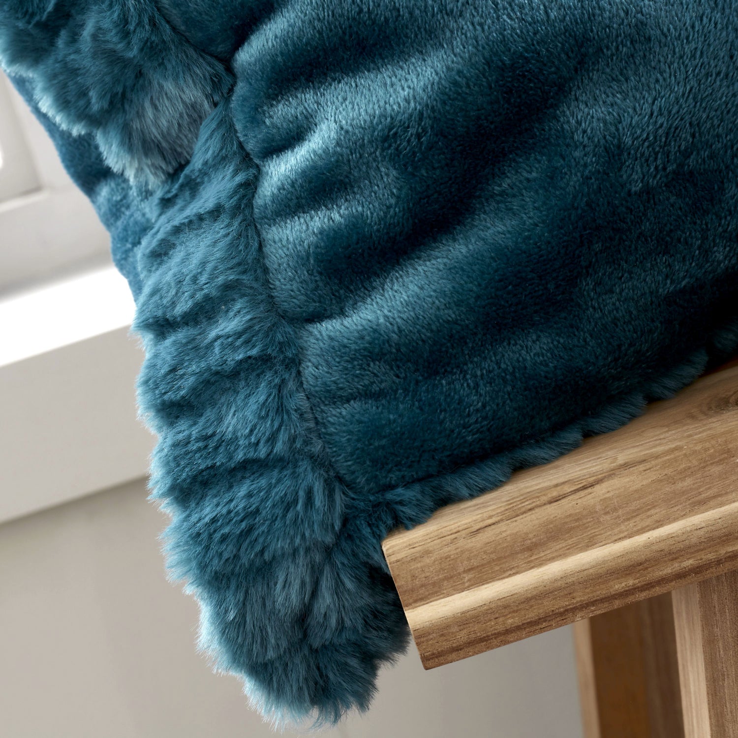 Velvet and Faux Fur, Teal