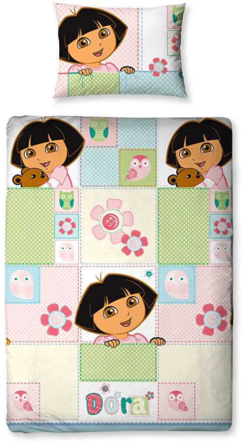 Dora the Explorer, Buttons - Duvet set 90cms & Curtains