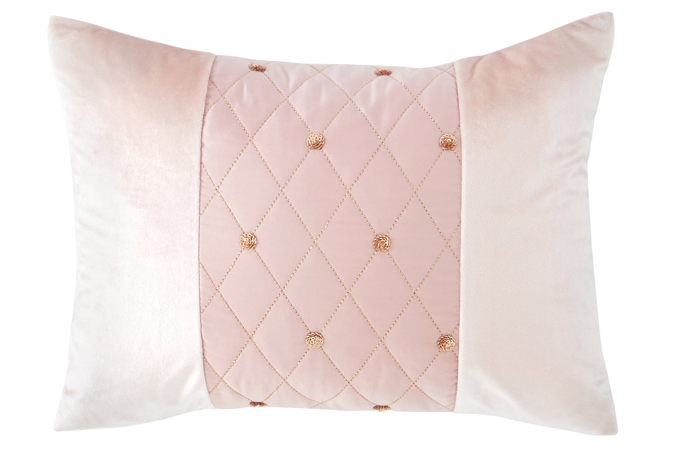 Sequin Cluster Filled Cushion, Blush