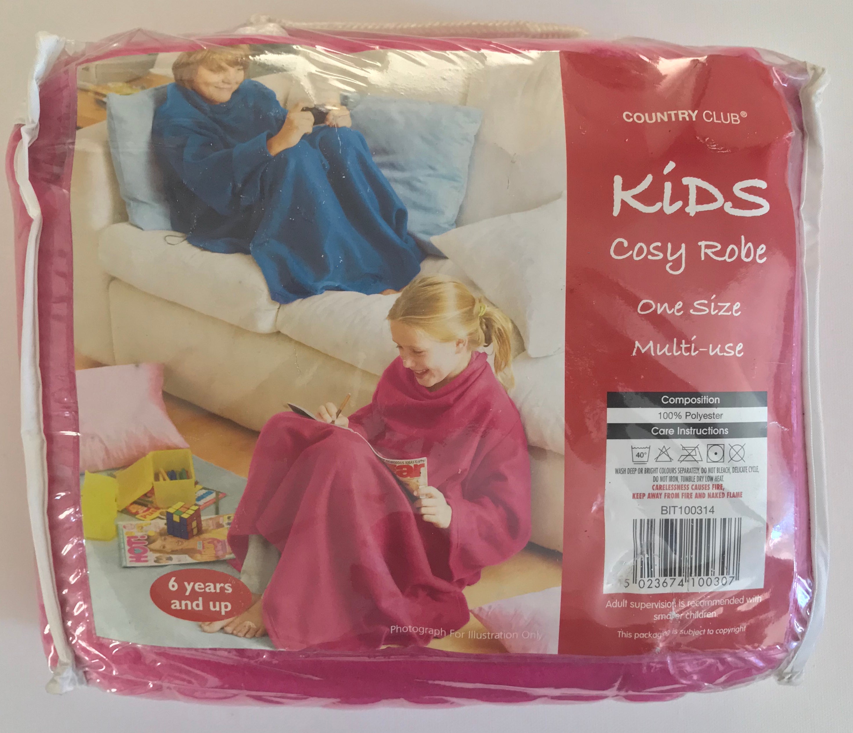 Kids, Cosy Robe, Multi-use, One Size - 4 Colours