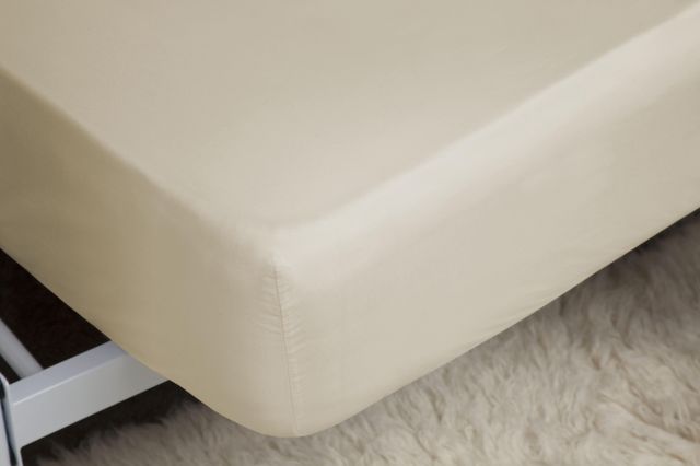 30cm Depth Fitted Sheet - white, ivory and cream