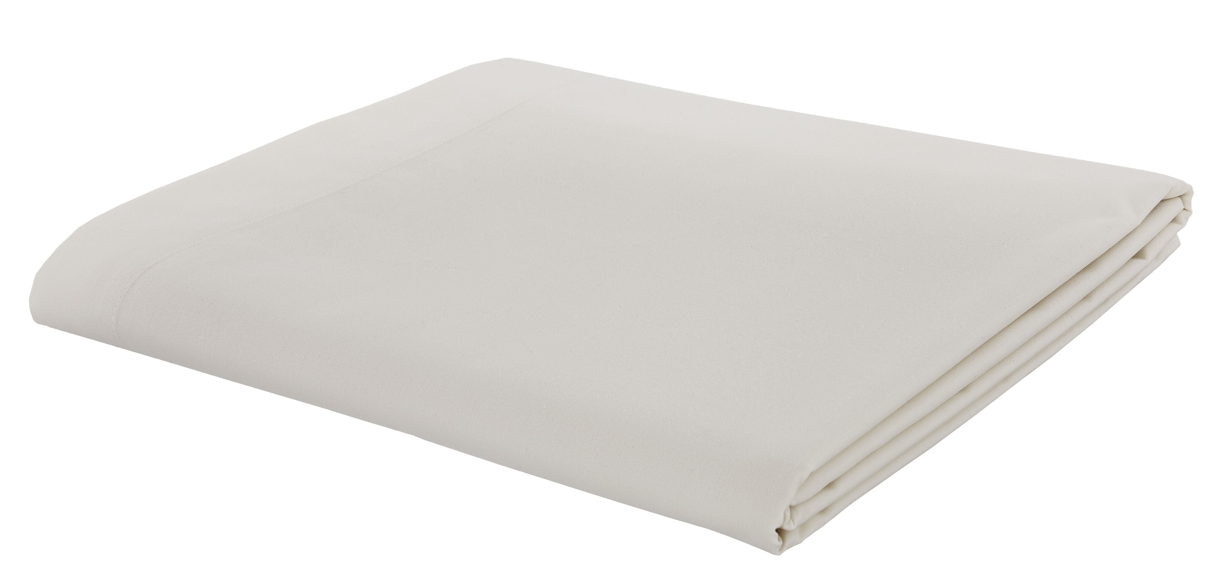Catherine Lansfield Combed Percale Non-Iron Sheeting, Cream