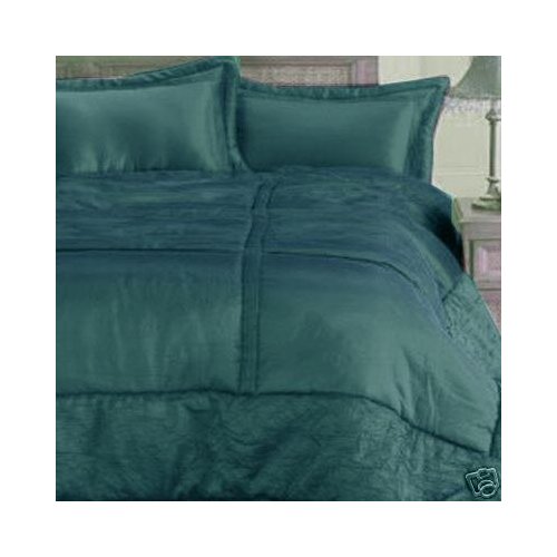 Taffeta Bedspread/Comforter, Teal 275 x 275cms