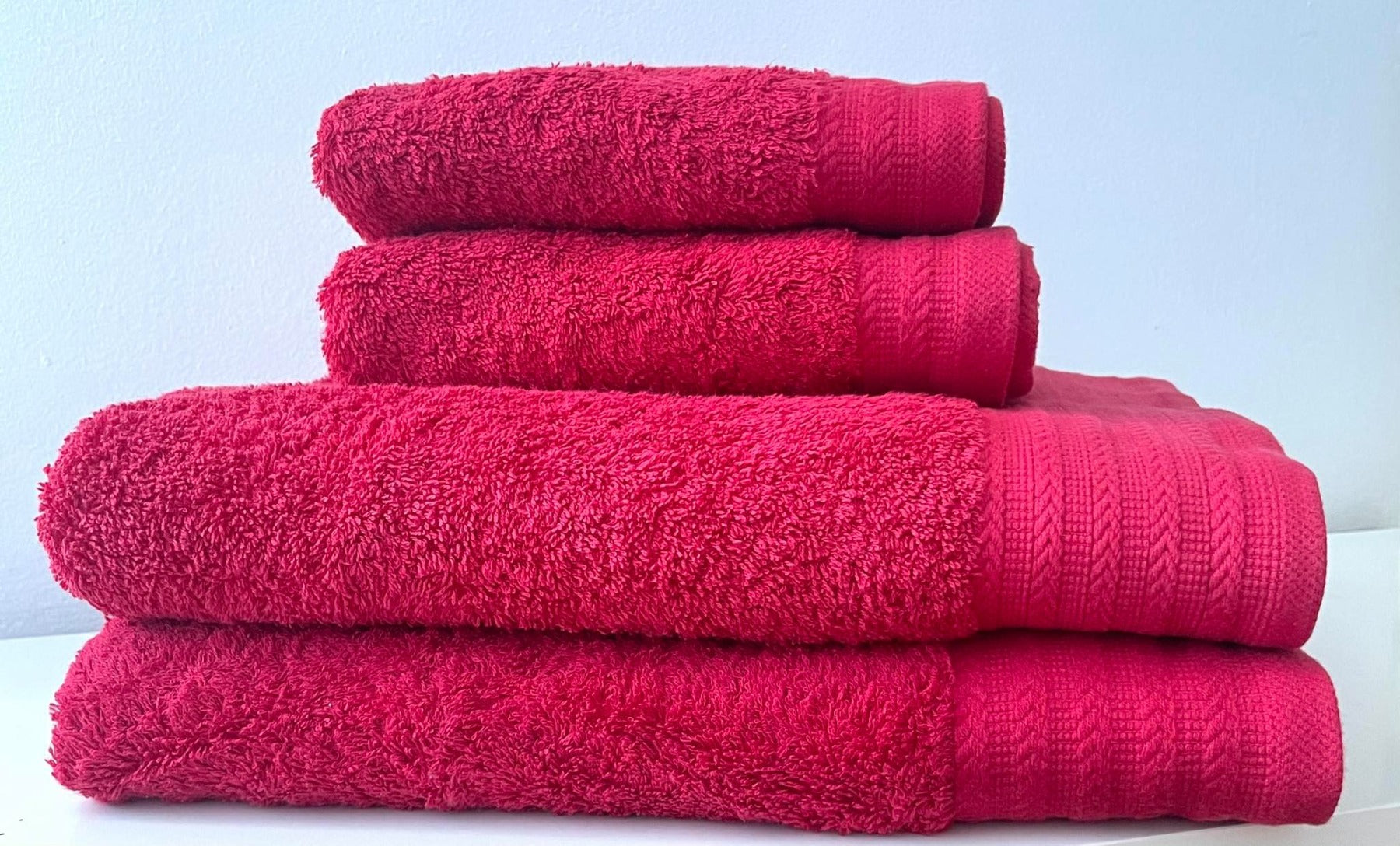 Egyptian Cotton 600g Towels, Red - 2 Sizes