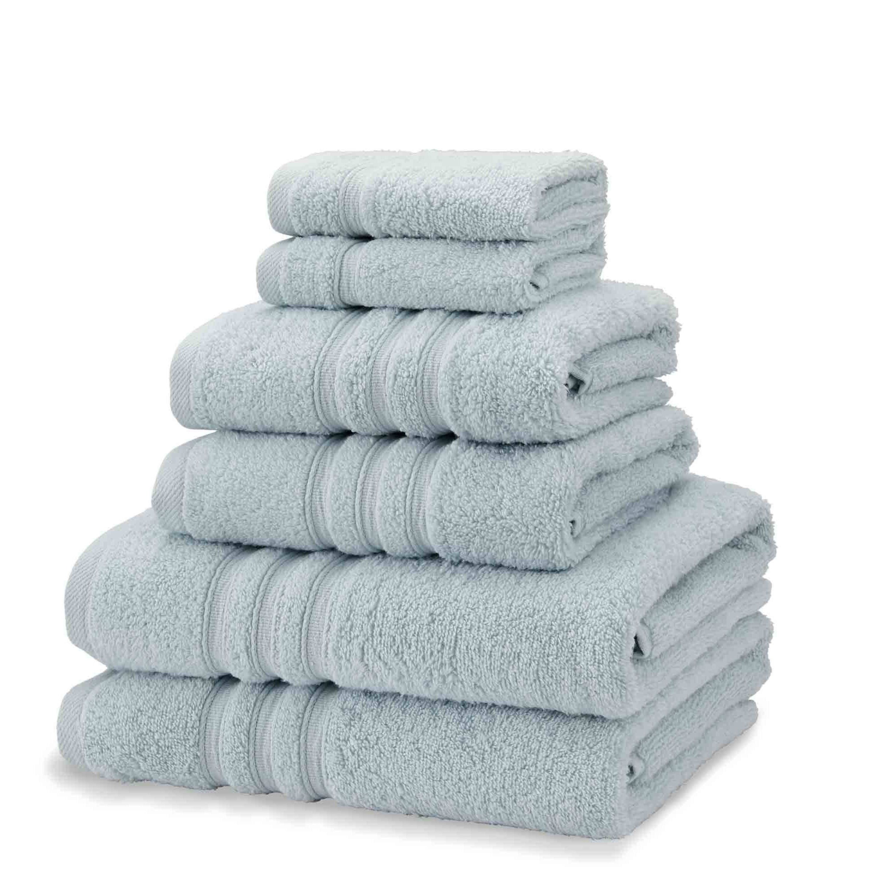 Zero Twist 100% Cotton Towels, Duck Egg